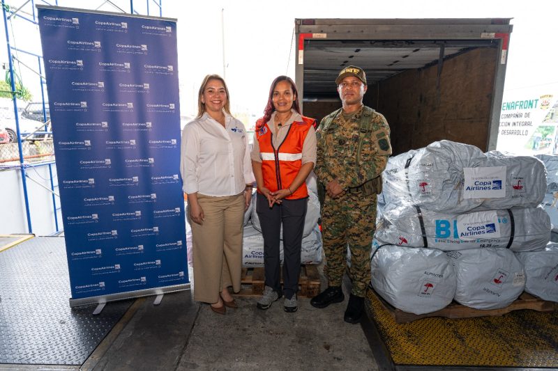 Copa Airlines dona 100 refugios y 200 lonas impermeables Panamá