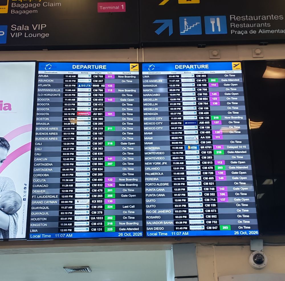 Ocho vuelos hacia Colombia